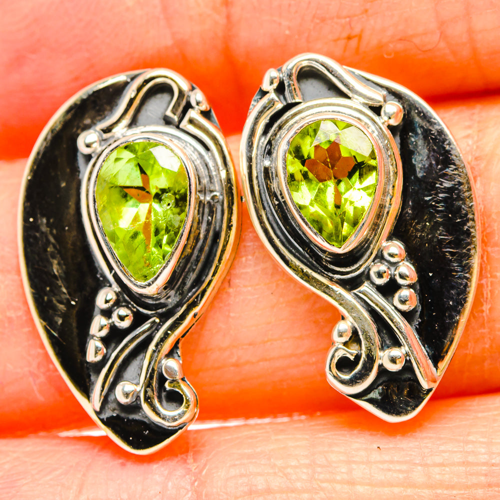 Peridot Earrings handcrafted by Anasilvercos - EARR430976