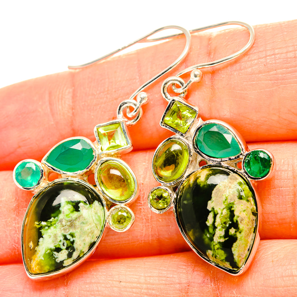 Rainforest Opal Earrings handcrafted by Anasilvercos - EARR430985