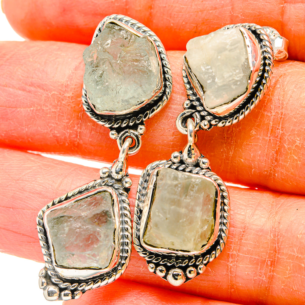 Aquamarine Earrings handcrafted by Anasilvercos - EARR430993