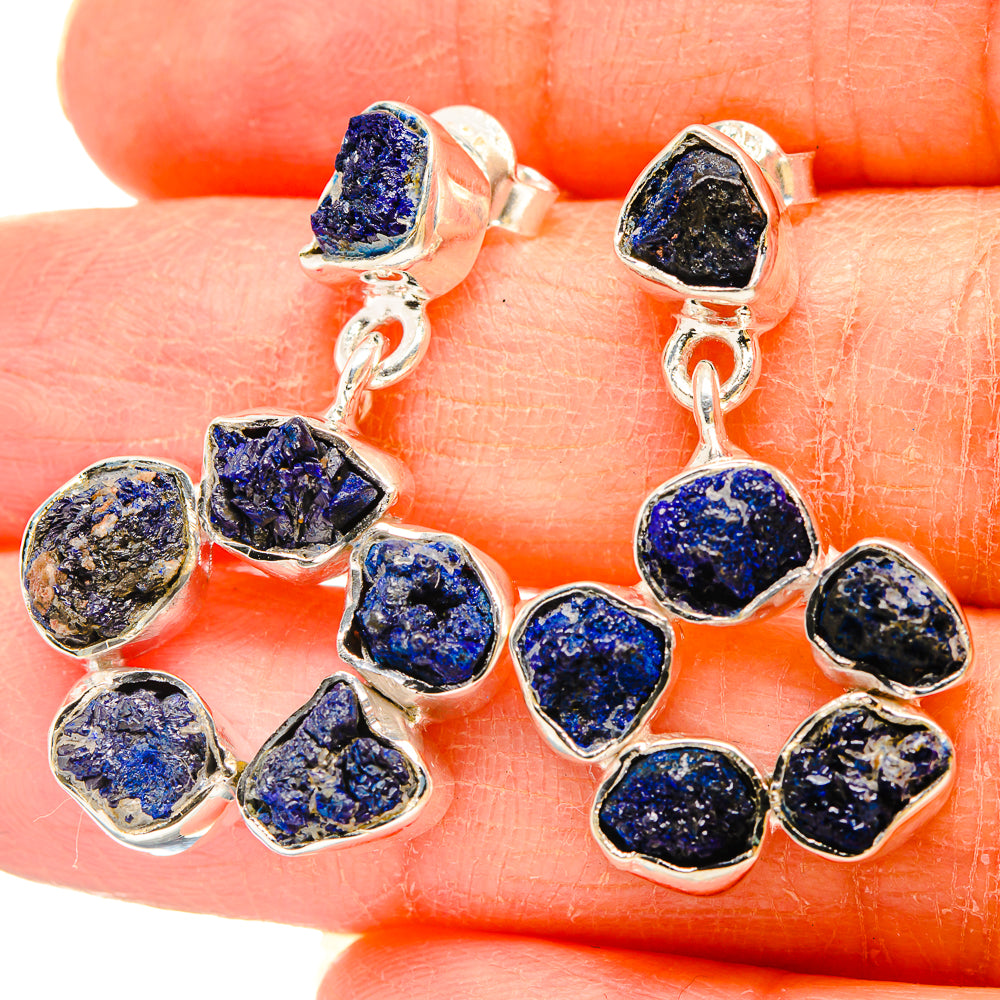 Lapis Lazuli Earrings handcrafted by Anasilvercos - EARR430994