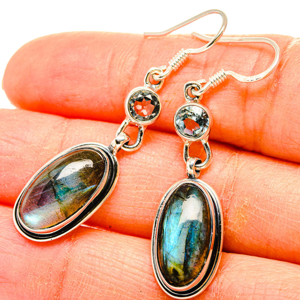 Labradorite Earrings handcrafted by Anasilvercos - EARR430995