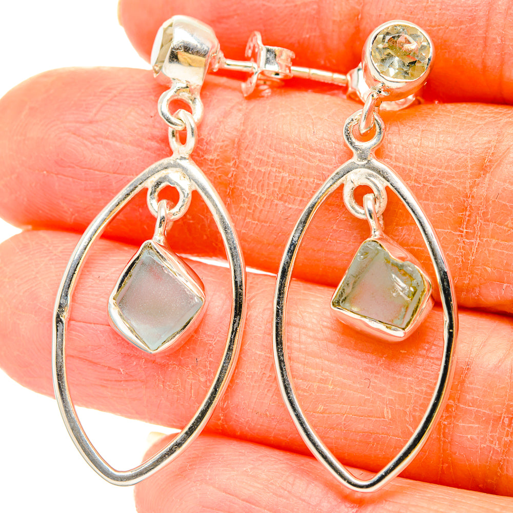 Aquamarine Earrings handcrafted by Anasilvercos - EARR431005