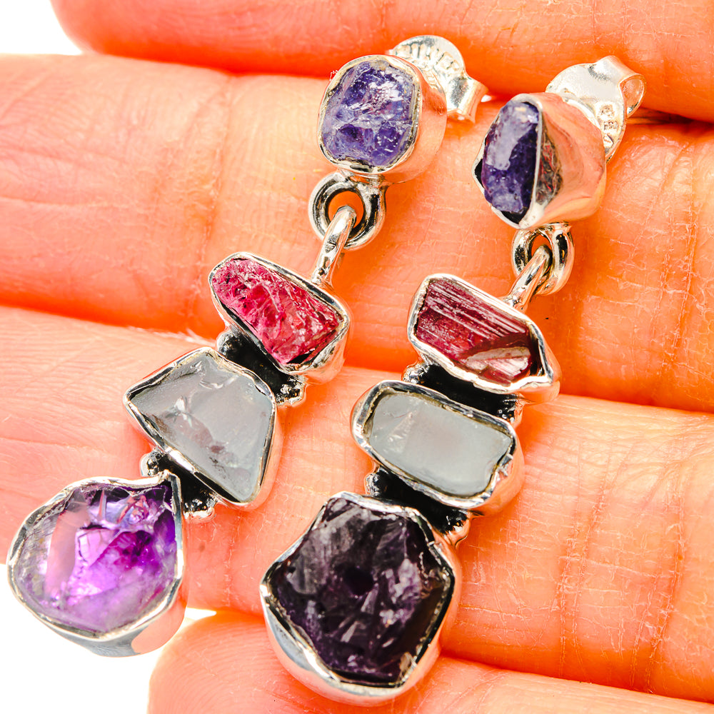 Amethyst Earrings handcrafted by Anasilvercos - EARR431030