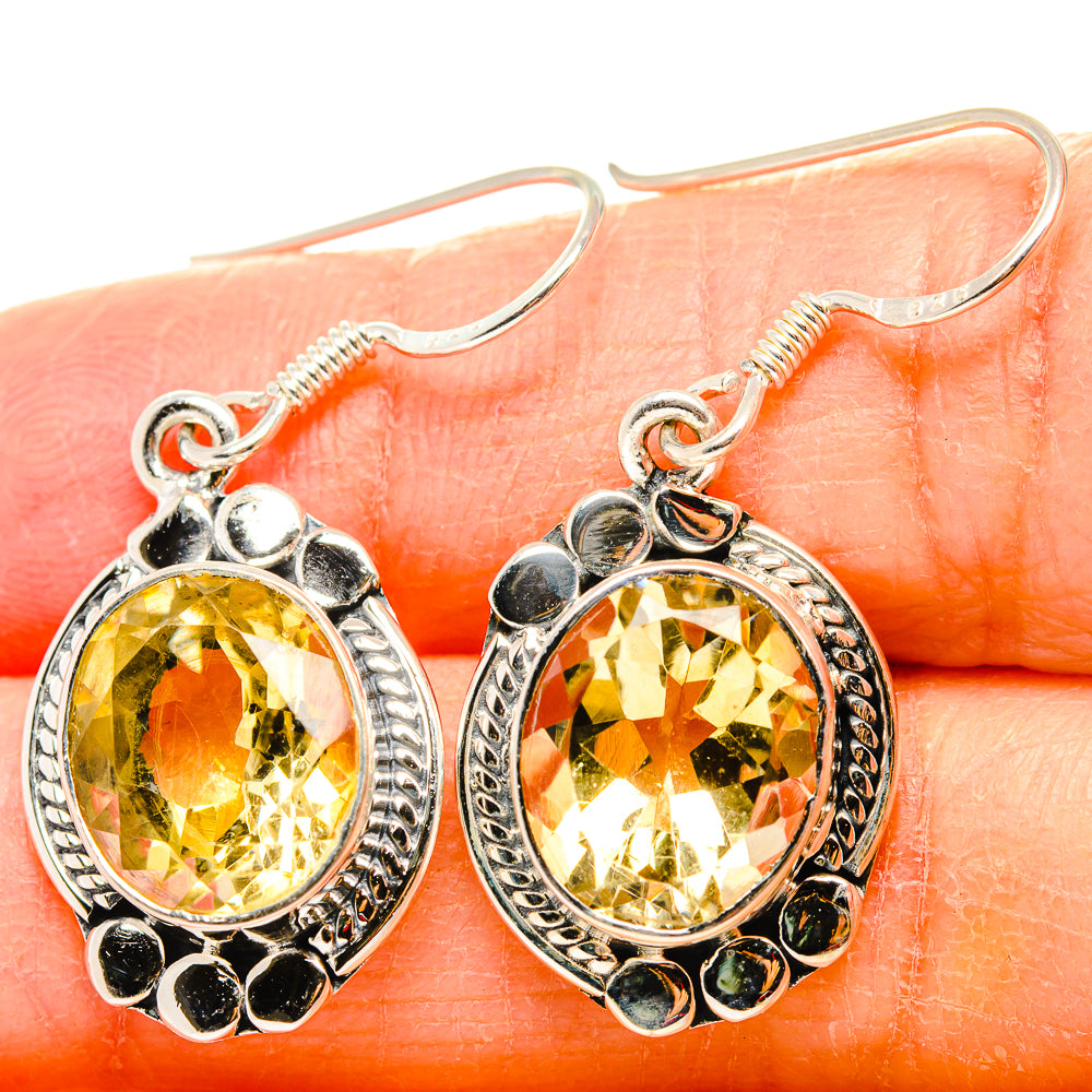 Citrine Earrings handcrafted by Anasilvercos - EARR431032