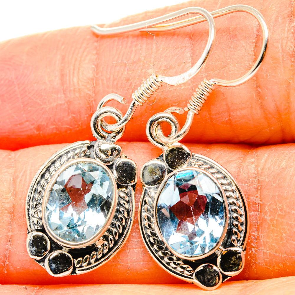 Blue Topaz Earrings handcrafted by Anasilvercos - EARR431039