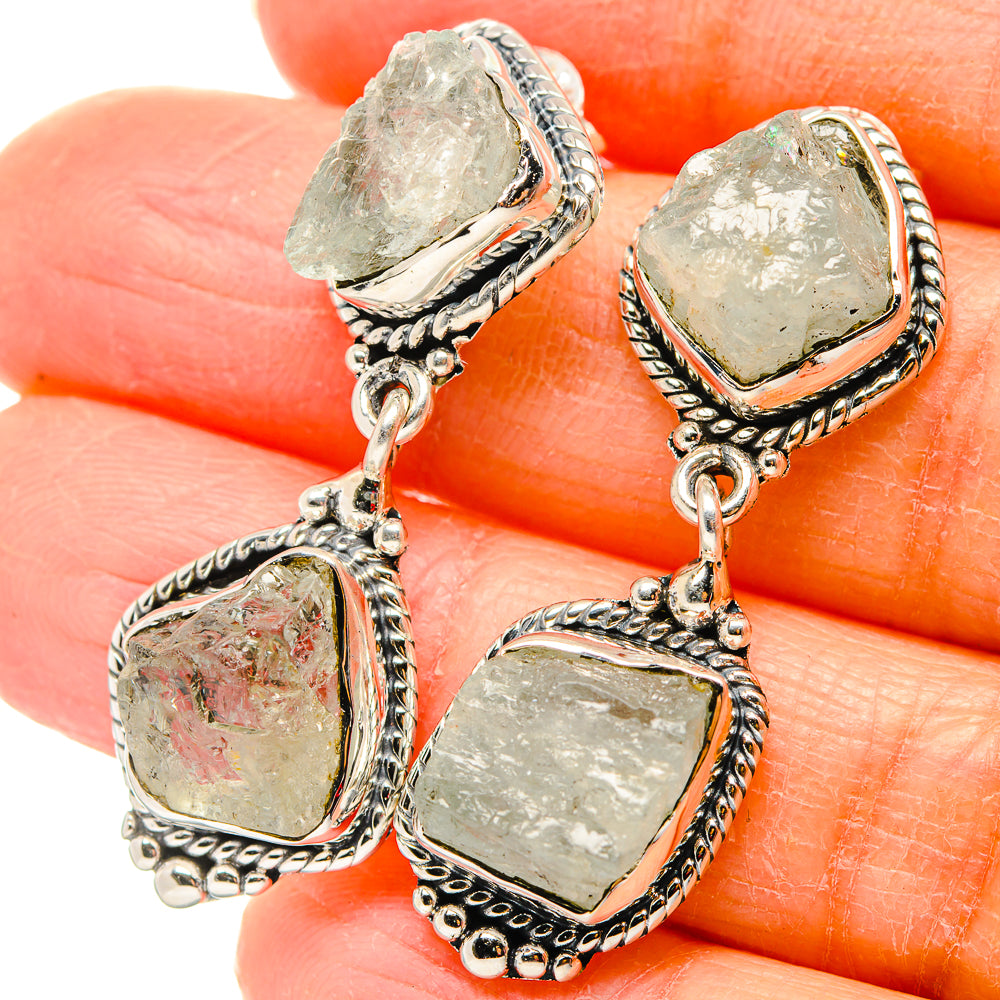 Aquamarine Earrings handcrafted by Anasilvercos - EARR431057