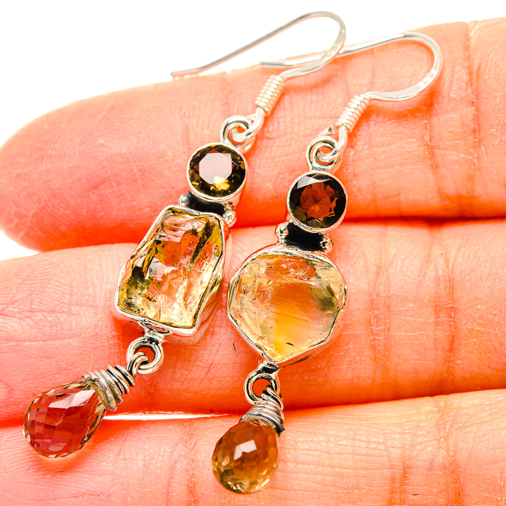 Citrine Earrings handcrafted by Anasilvercos - EARR431081