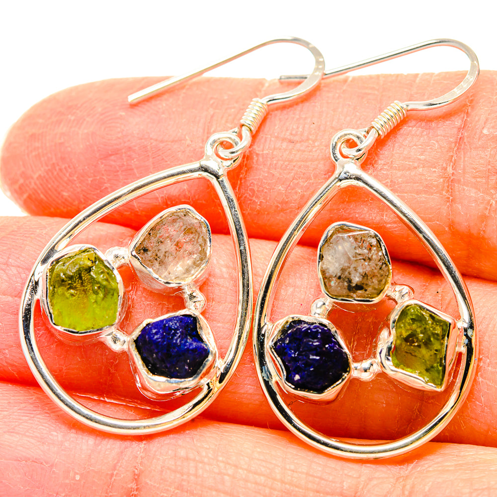Lapis Lazuli Earrings handcrafted by Anasilvercos - EARR431088