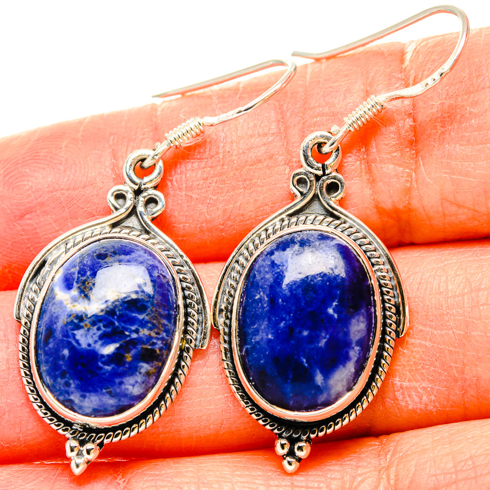 Sodalite Earrings handcrafted by Anasilvercos - EARR431095