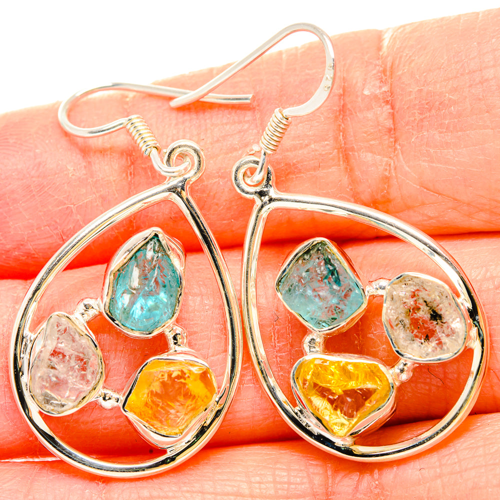 Apatite Earrings handcrafted by Anasilvercos - EARR431104