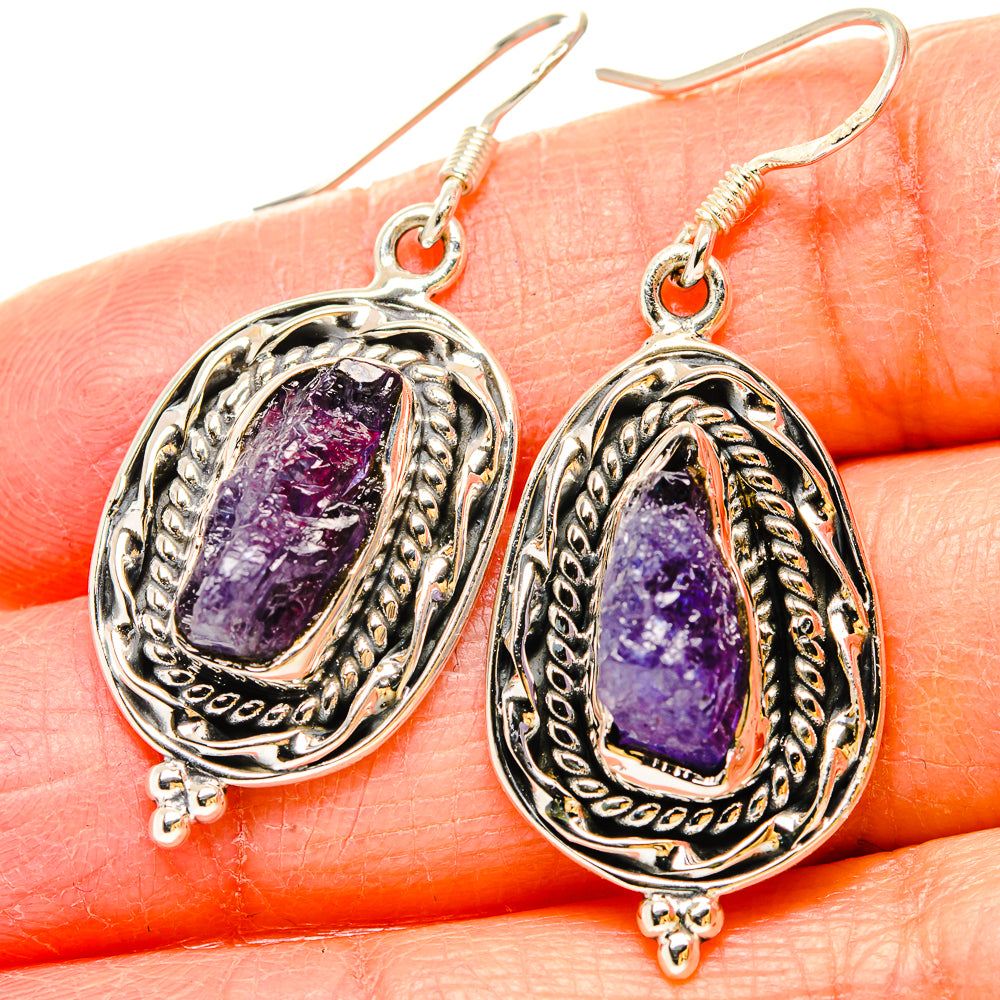 Tanzanite Earrings handcrafted by Anasilvercos - EARR431108