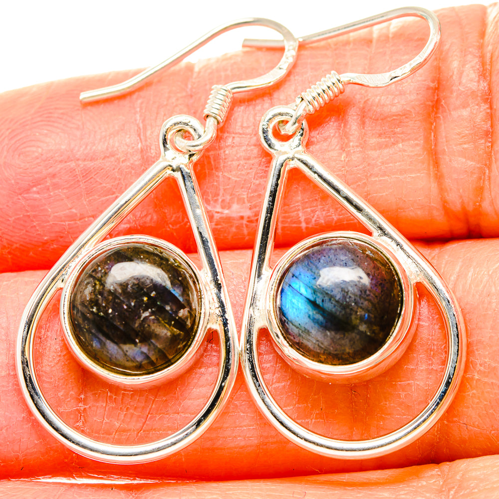 Labradorite Earrings handcrafted by Anasilvercos - EARR431109
