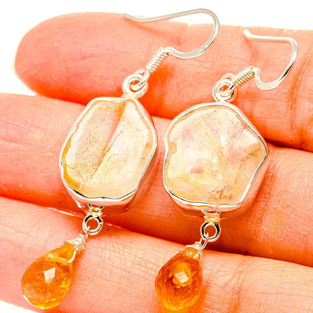 Citrine Earrings handcrafted by Anasilvercos - EARR431131