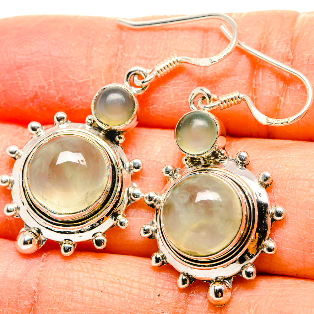 Prehnite Earrings handcrafted by Anasilvercos - EARR431137