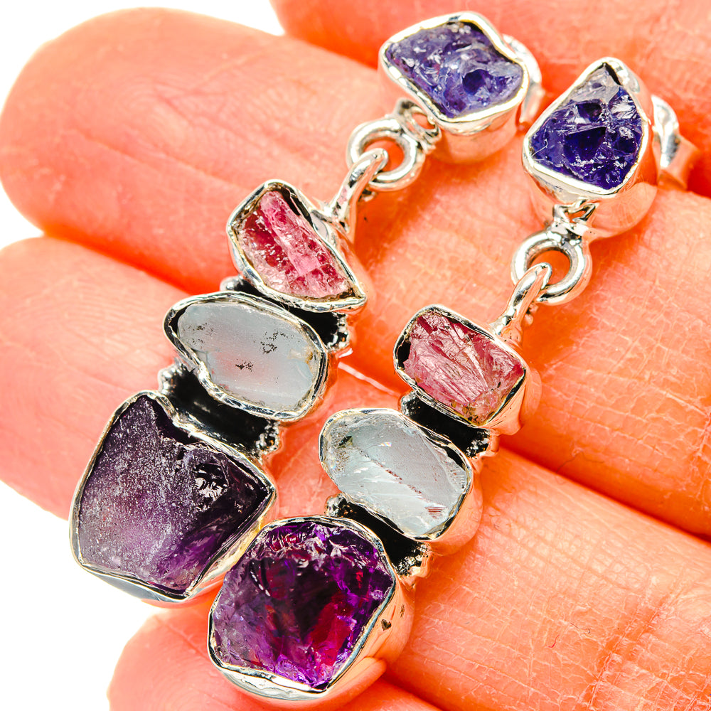 Amethyst Earrings handcrafted by Anasilvercos - EARR431138