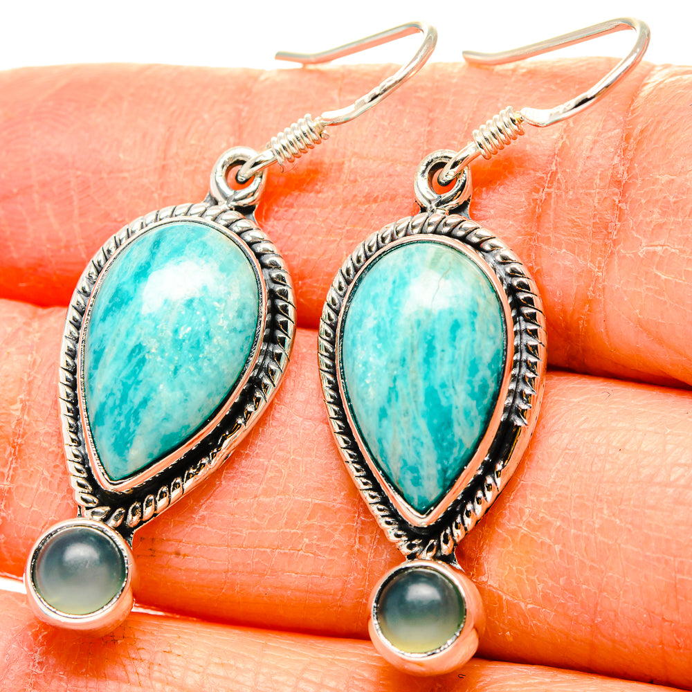 Amazonite Earrings handcrafted by Anasilvercos - EARR431156