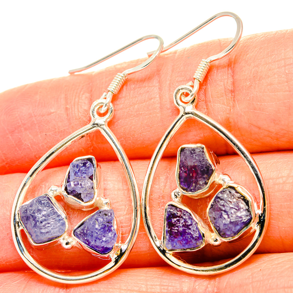 Tanzanite Earrings handcrafted by Anasilvercos - EARR431174