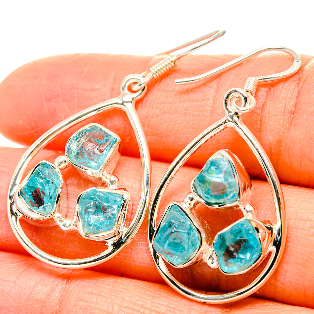 Apatite Earrings handcrafted by Anasilvercos - EARR431177