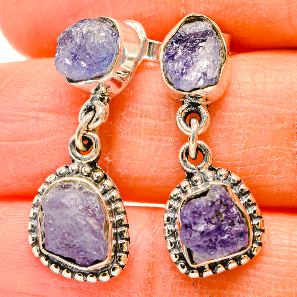 Tanzanite Earrings handcrafted by Anasilvercos - EARR431192