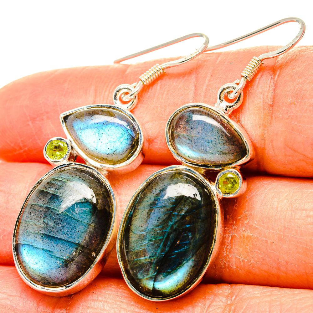 Labradorite Earrings handcrafted by Anasilvercos - EARR431219