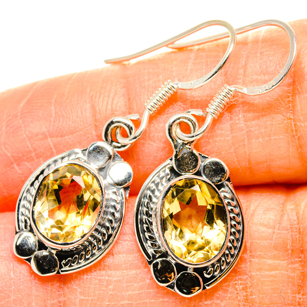 Citrine Earrings handcrafted by Anasilvercos - EARR431222