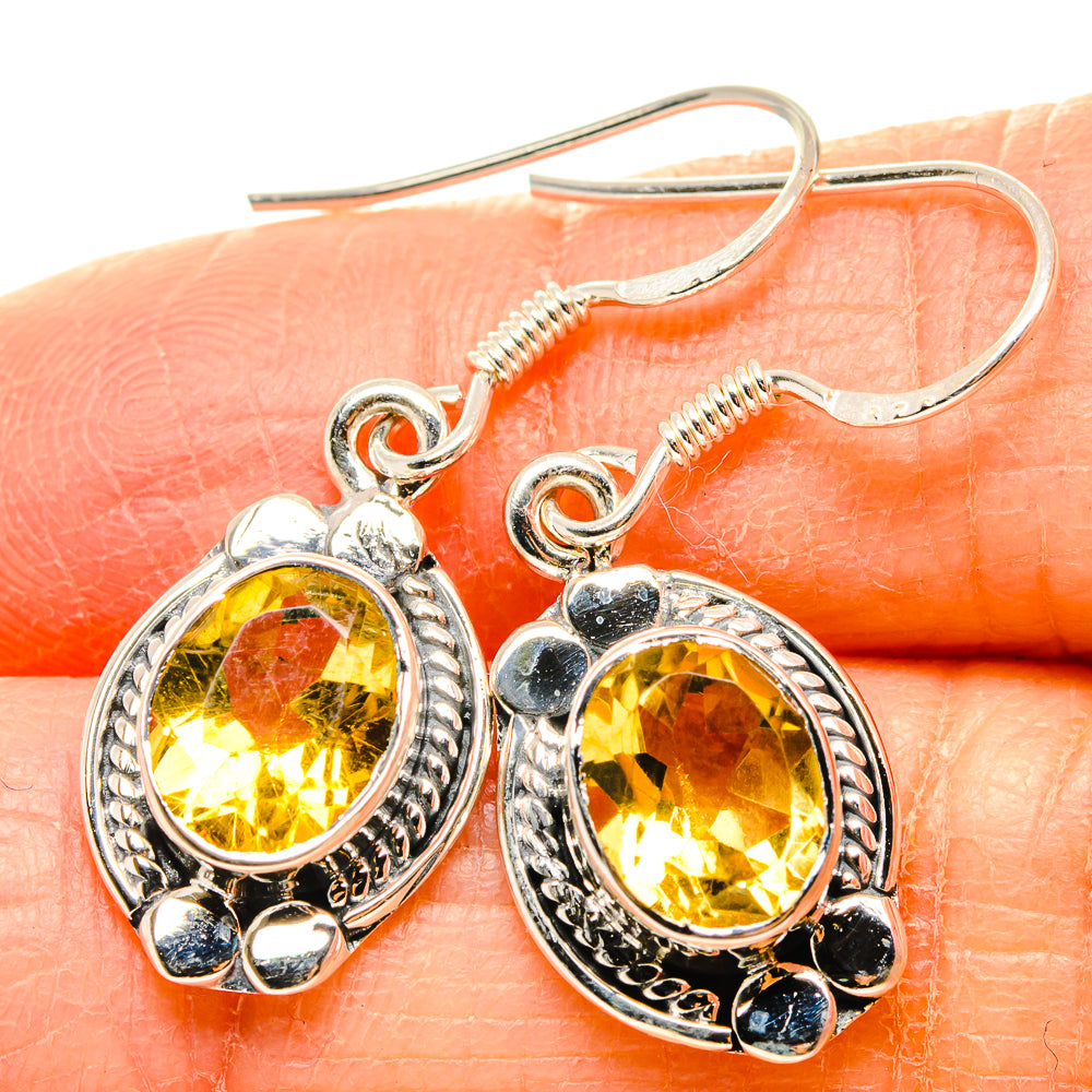 Citrine Earrings handcrafted by Anasilvercos - EARR431238