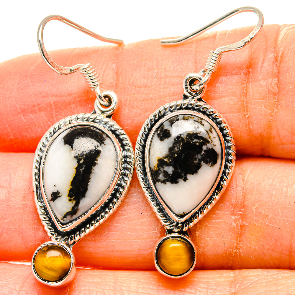 Pinolith Jasper Earrings handcrafted by Anasilvercos - EARR431241