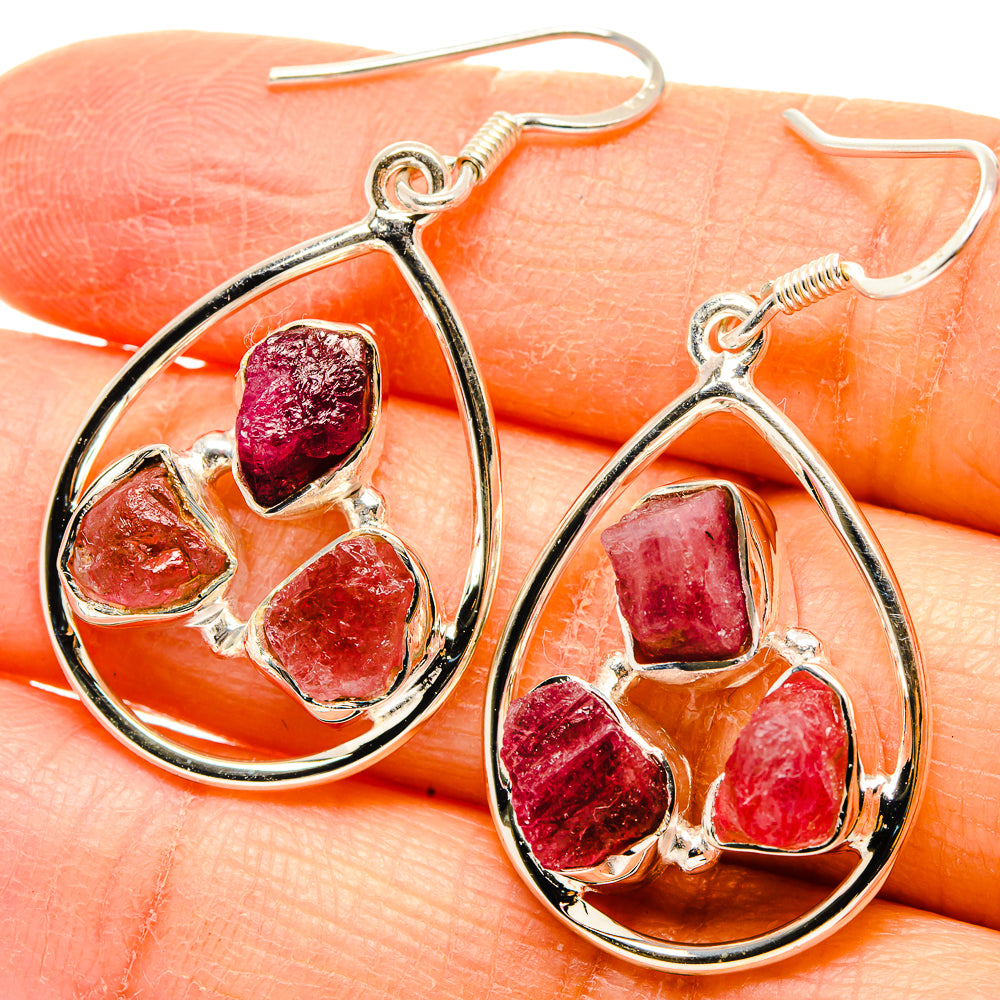 Pink Tourmaline Earrings handcrafted by Anasilvercos - EARR431247