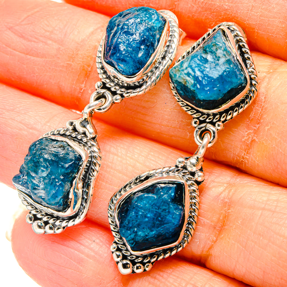 Apatite Earrings handcrafted by Anasilvercos - EARR431249