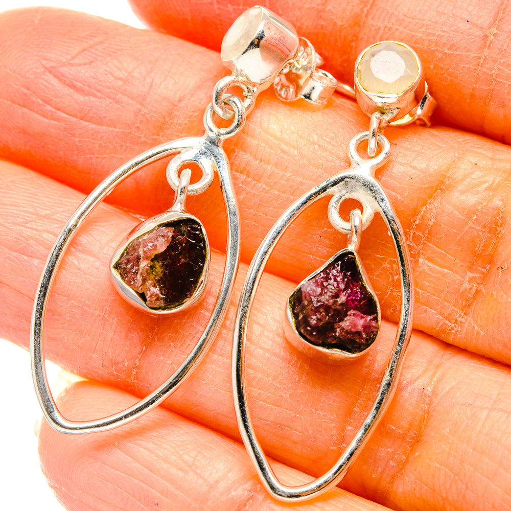 Pink Tourmaline Earrings handcrafted by Anasilvercos - EARR431260