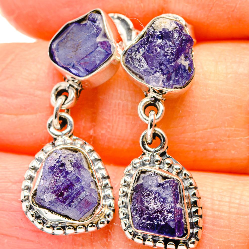 Tanzanite Earrings handcrafted by Anasilvercos - EARR431282