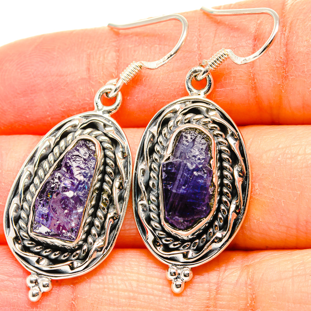 Tanzanite Earrings handcrafted by Anasilvercos - EARR431286