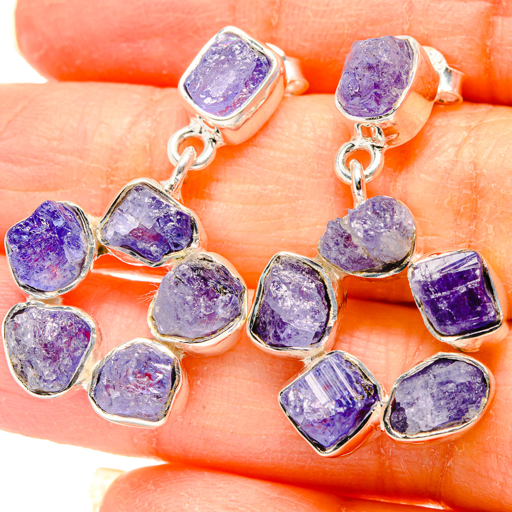 Tanzanite Earrings handcrafted by Anasilvercos - EARR431288