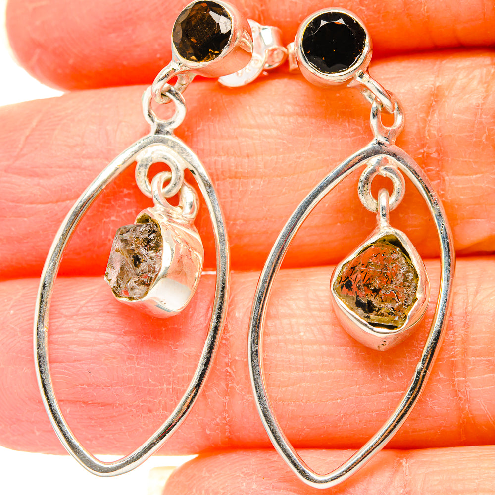 Herkimer Diamond Earrings handcrafted by Anasilvercos - EARR431290