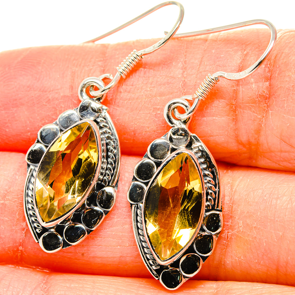 Citrine Earrings handcrafted by Anasilvercos - EARR431301