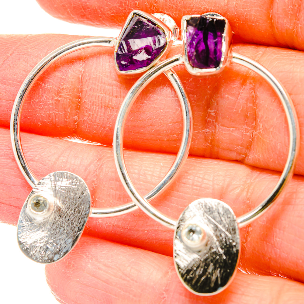 Amethyst Earrings handcrafted by Anasilvercos - EARR431319