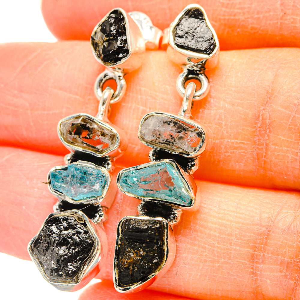 Tektite Earrings handcrafted by Anasilvercos - EARR431322