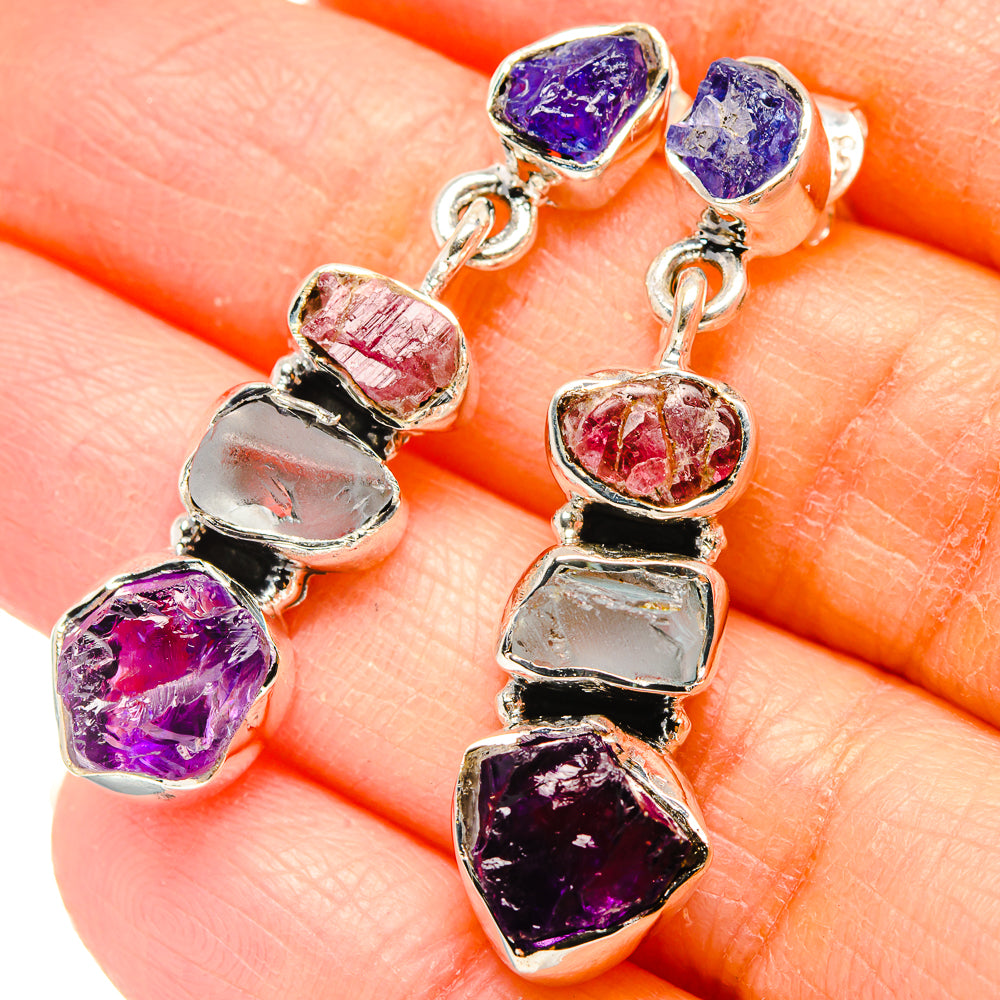 Amethyst Earrings handcrafted by Anasilvercos - EARR431344
