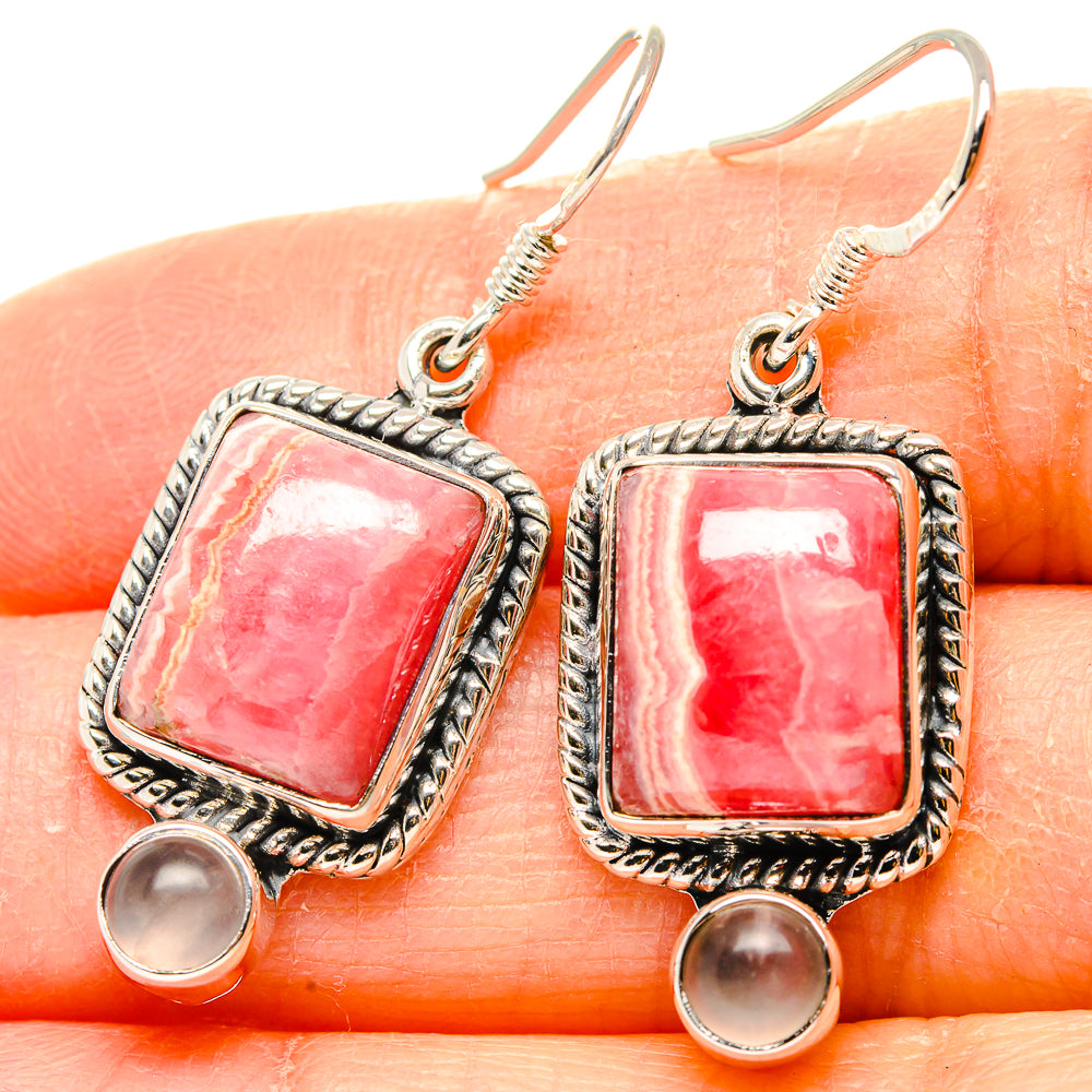 Rhodochrosite Earrings handcrafted by Anasilvercos - EARR431355