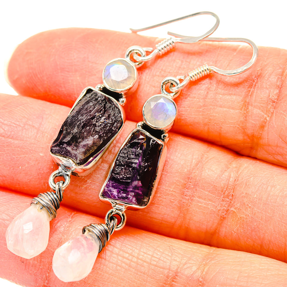 Amethyst Earrings handcrafted by Anasilvercos - EARR431357