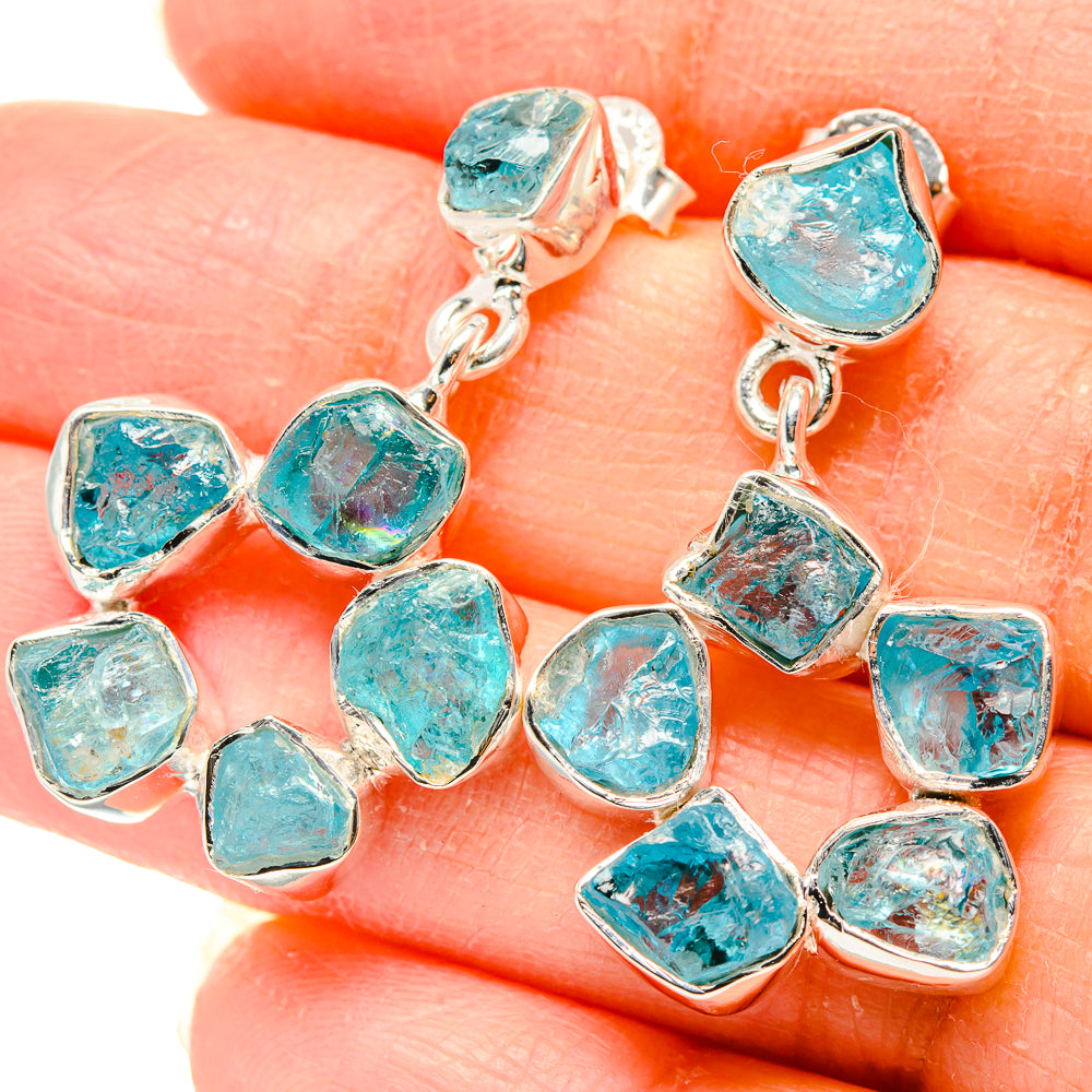 Apatite Earrings handcrafted by Anasilvercos - EARR431362