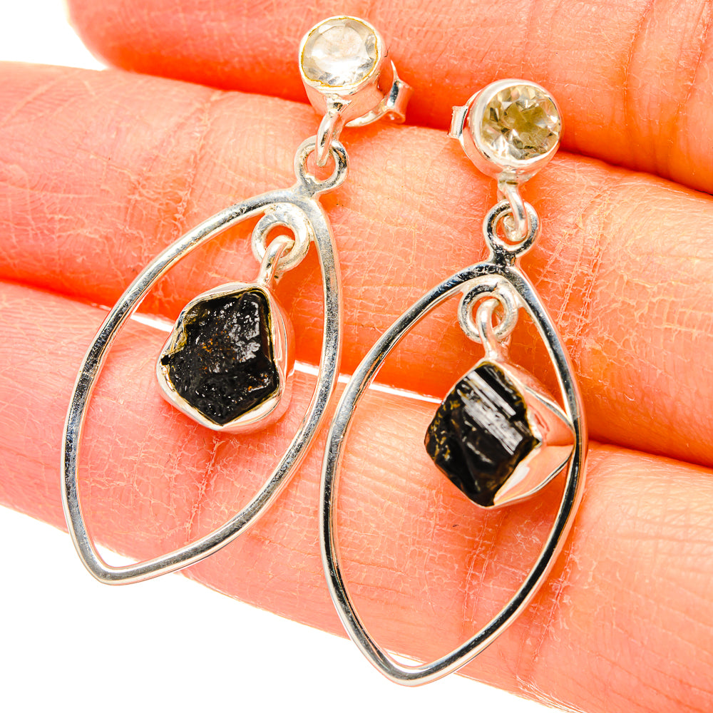 Tektite Earrings handcrafted by Anasilvercos - EARR431384