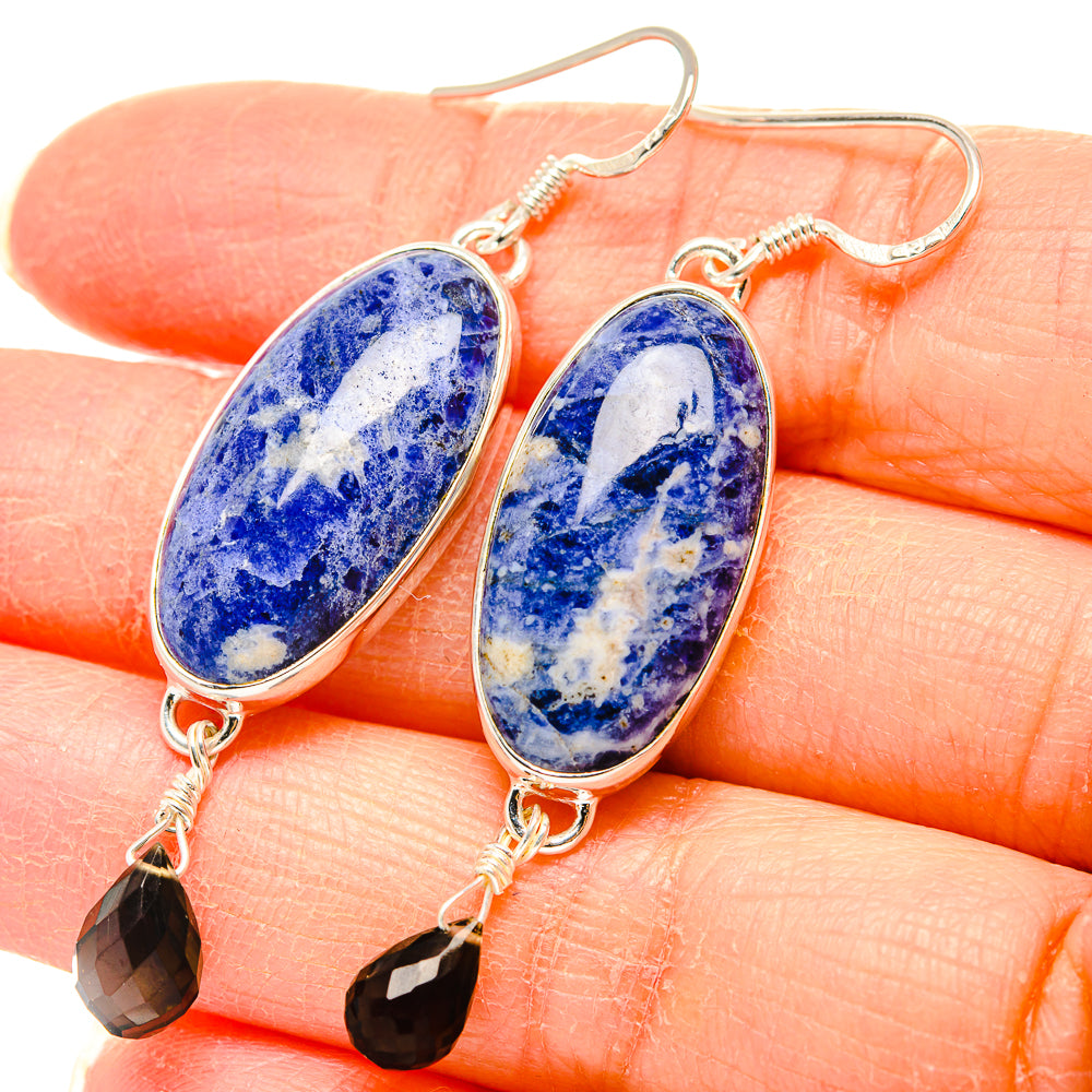 Sodalite Earrings handcrafted by Anasilvercos - EARR431388