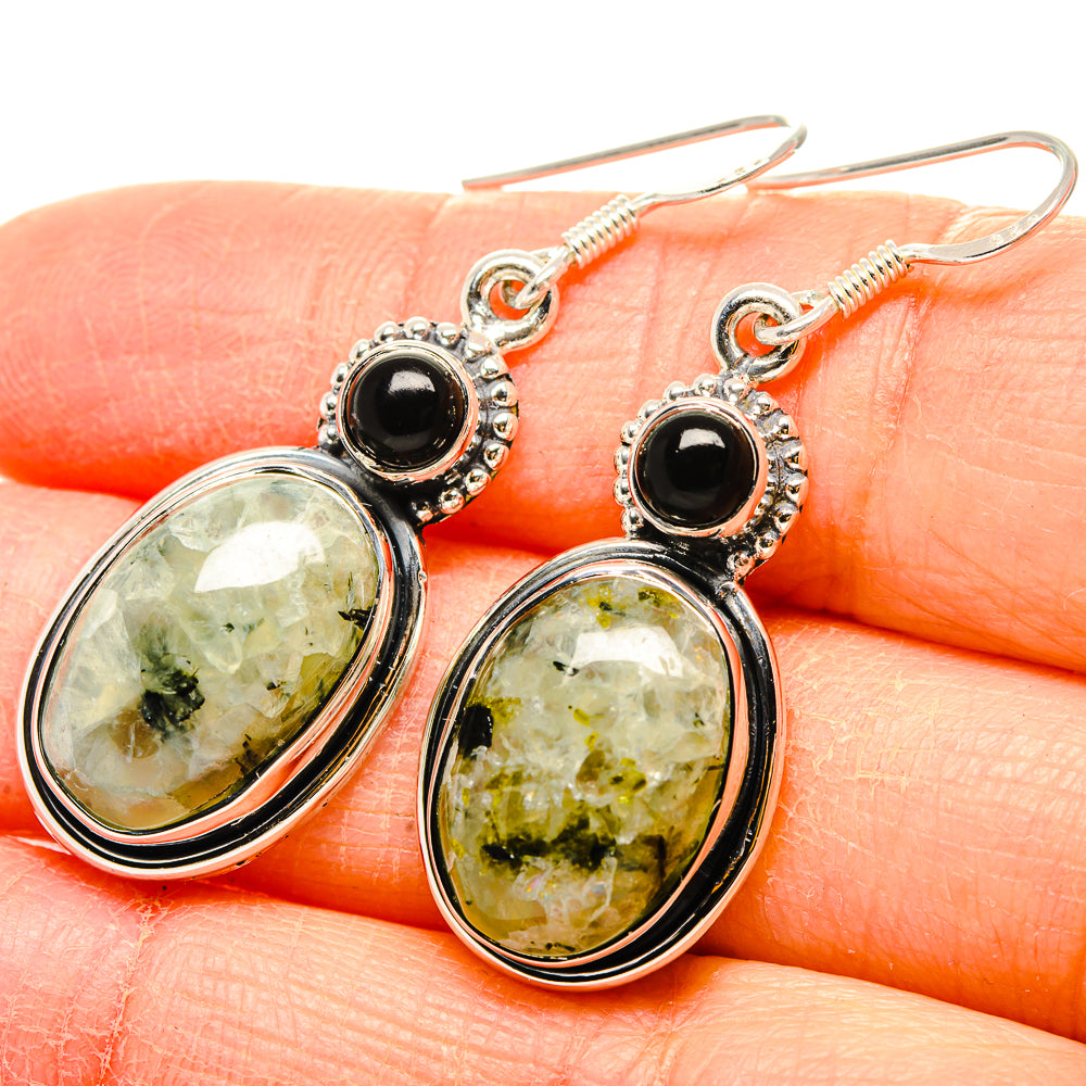 Prehnite Earrings handcrafted by Anasilvercos - EARR431390