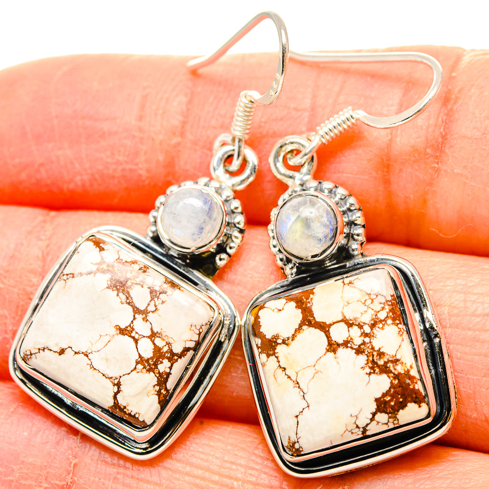 Wild Horse Jasper Earrings handcrafted by Anasilvercos - EARR431399