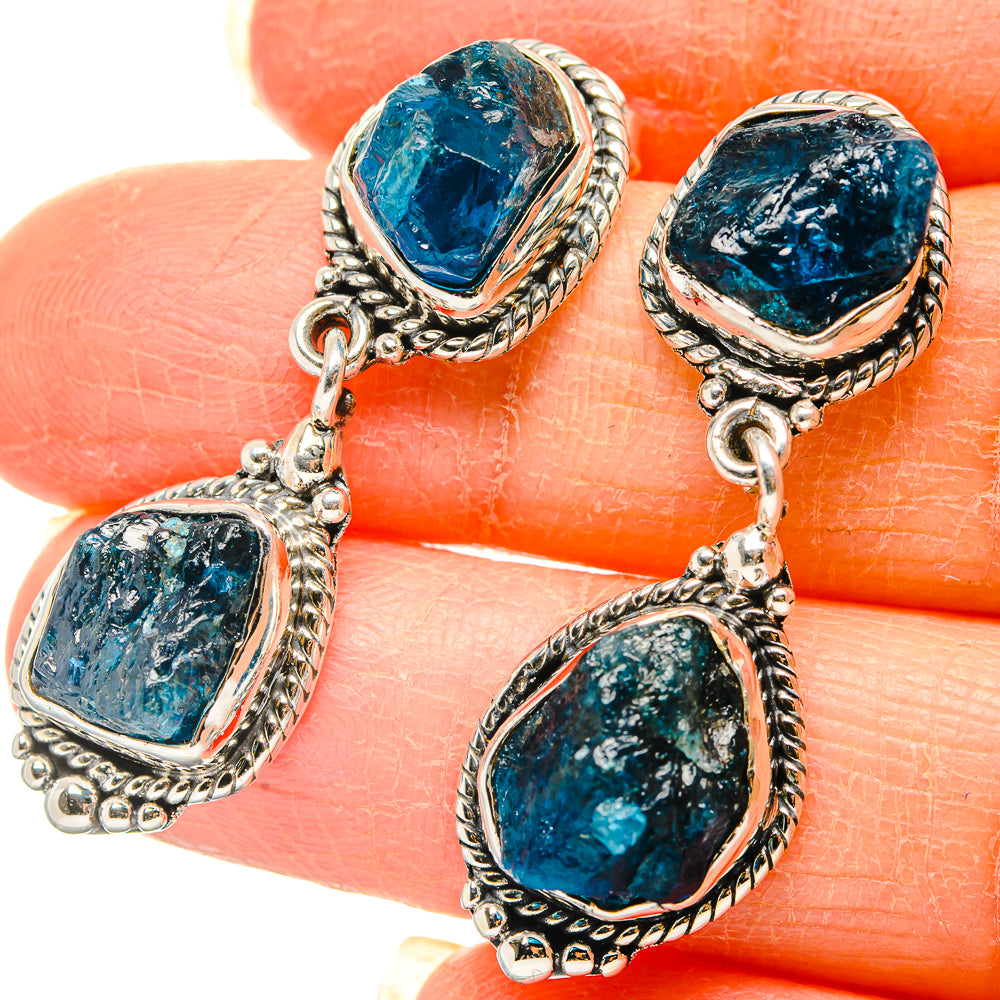 Apatite Earrings handcrafted by Anasilvercos - EARR431402