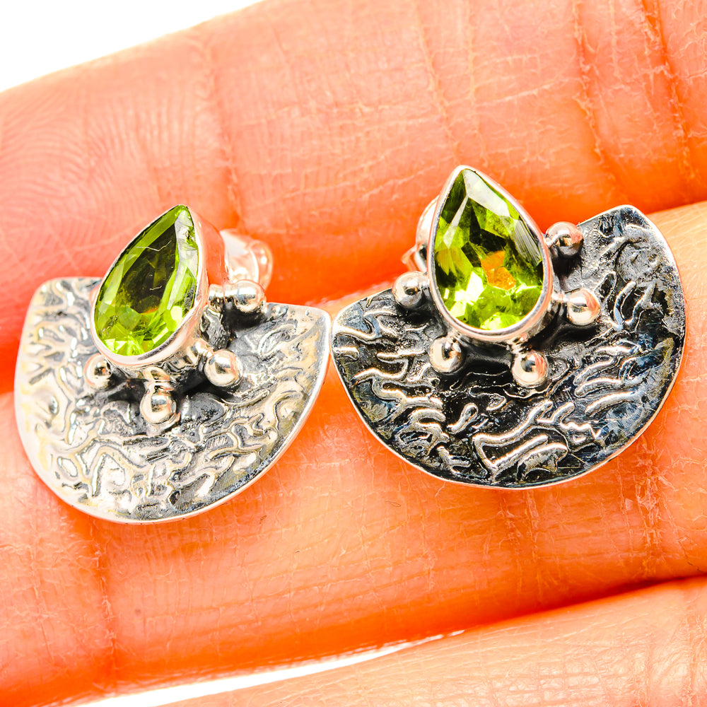 Peridot Earrings handcrafted by Anasilvercos - EARR431423