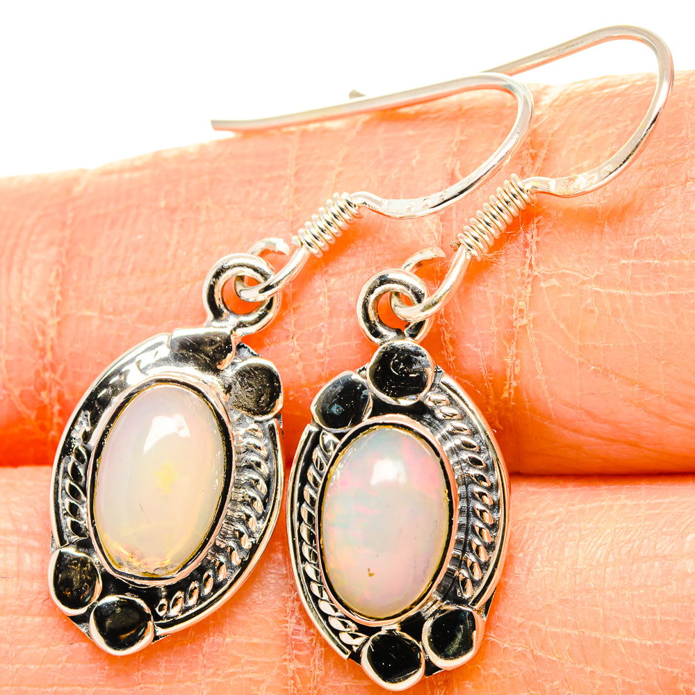 Ethiopian Opal Earrings handcrafted by Anasilvercos - EARR431427
