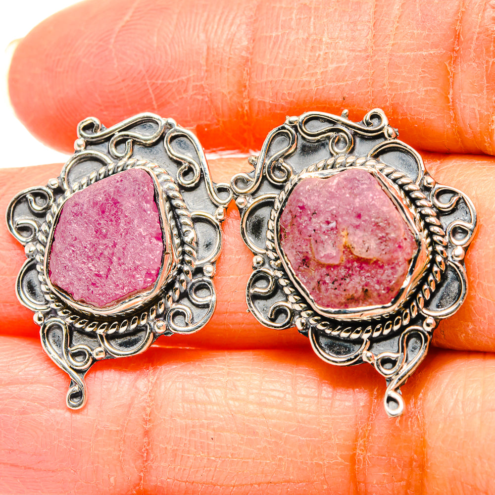 Pink Tourmaline Earrings handcrafted by Anasilvercos - EARR431442