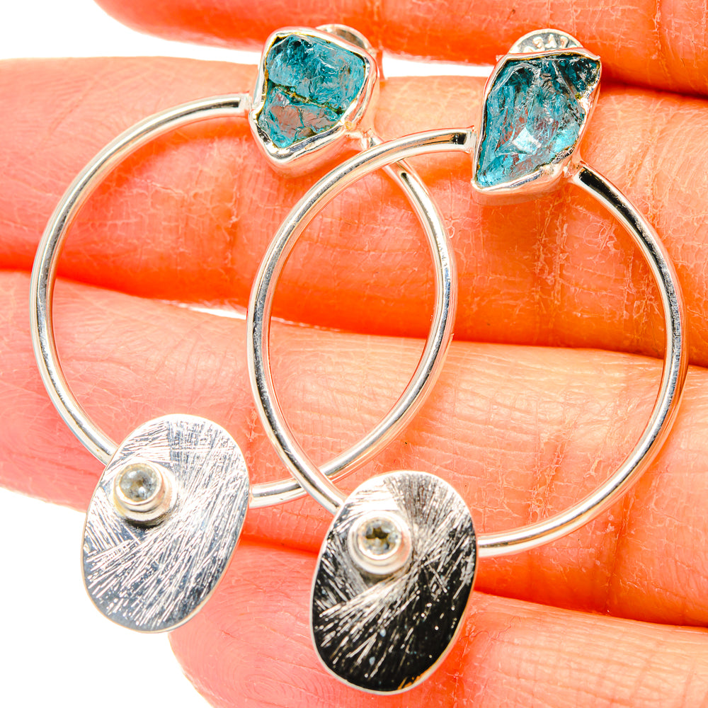 Apatite, White Quartz Earrings handcrafted by Anasilvercos - EARR431463